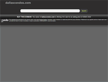 Tablet Screenshot of dallascondos.com